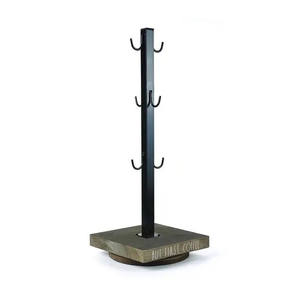 New Rae Dunn BUT FIRST COFFEE 6 hook mug holder - Picture 4 of 4